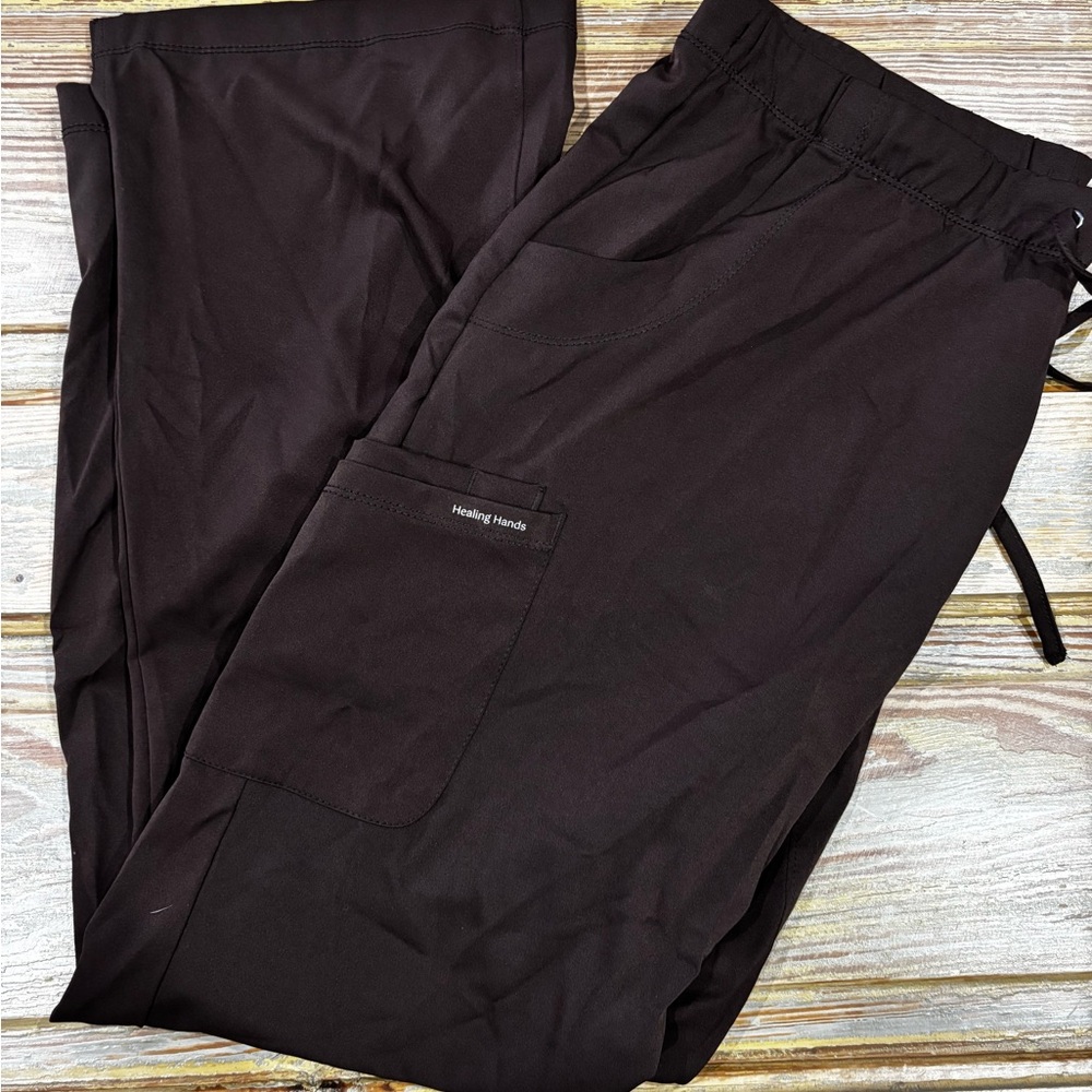 Healing Hands Dark Brown Women’s Scrub Set - Picture 3 of 4